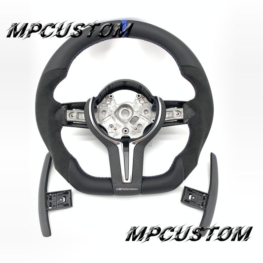 Mpcustom for BMW 2 series F22/F23/F44/F45 carbon fiber steering wheel blue stripe line