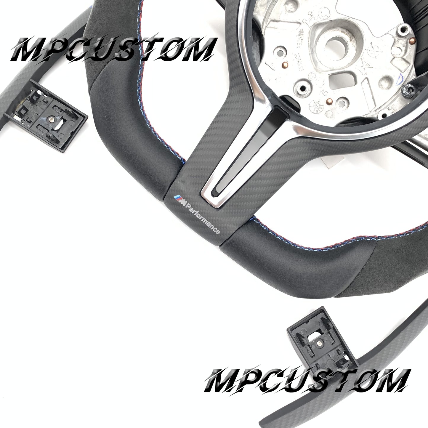 Mpcustom for BMW 2 series F22/F23/F44/F45 carbon fiber steering wheel blue stripe line
