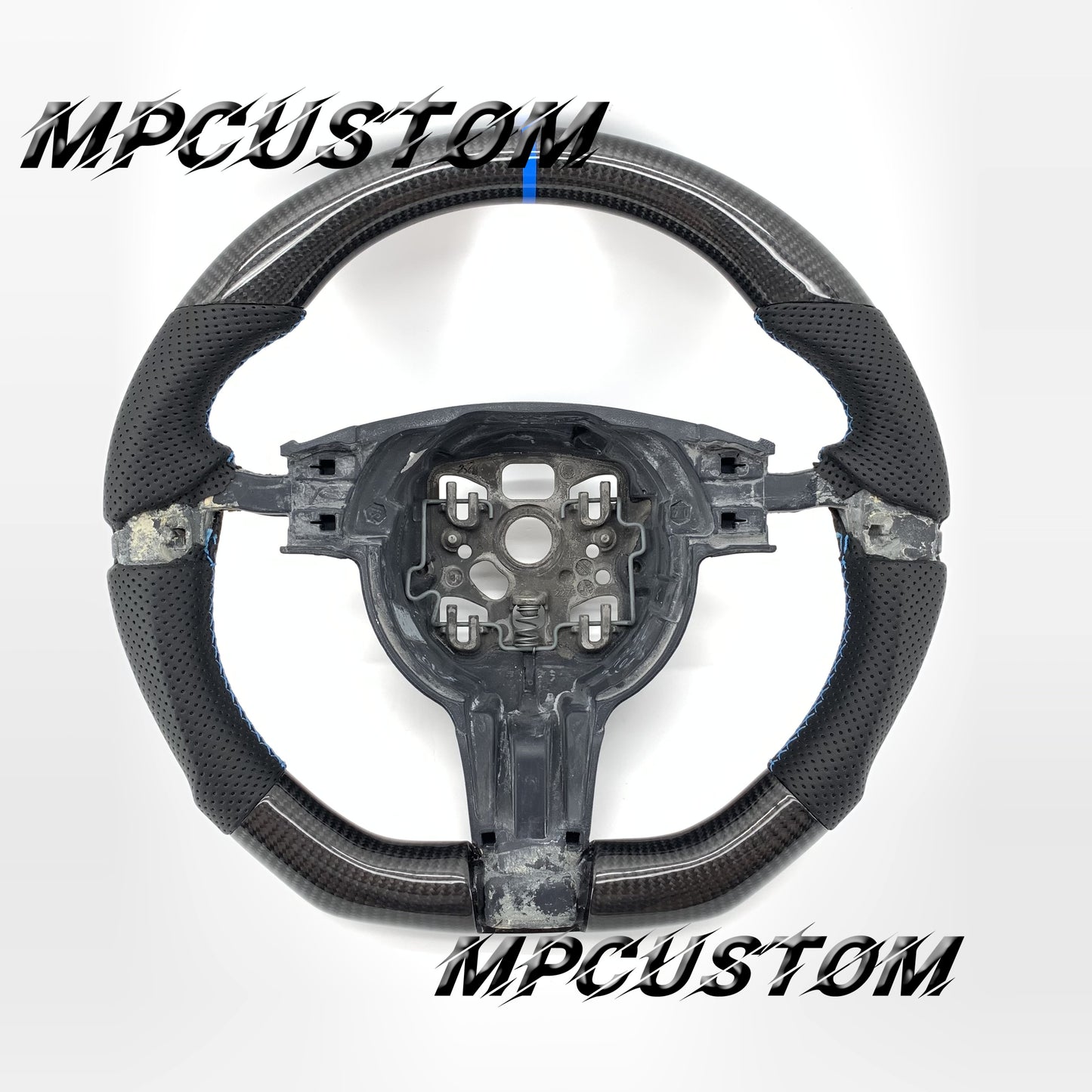 Mpcustom for Porsche Cayenne pamela 2011-2015 carbon fiber steering wheel round top