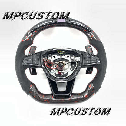 Mpcustom for Mercedes Benz w205 808 carbon fiber steering wheel