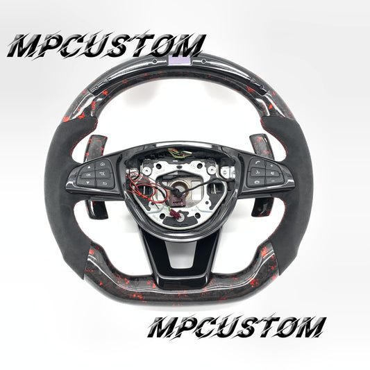 Mpcustom for Mercedes Benz w205 808 carbon fiber steering wheel