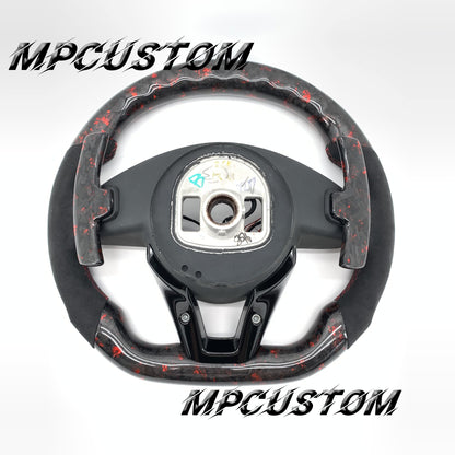 Mpcustom for Mercedes Benz w205 808 carbon fiber steering wheel led