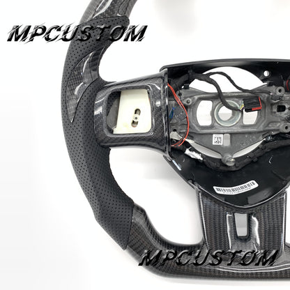 Mpcustom for Dodge 2011-2014 carbon fiber steering wheel round top