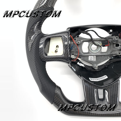 Mpcustom for Dodge 2011-2014 carbon fiber steering wheel gloss