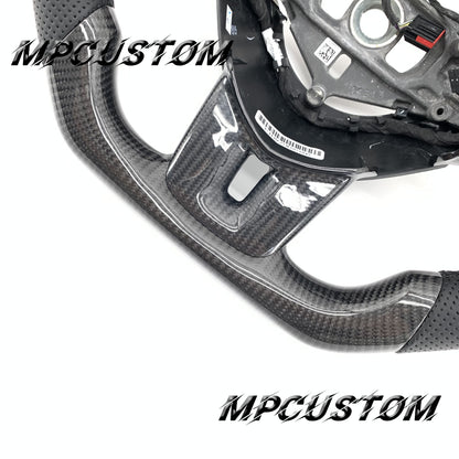 Mpcustom for Dodge 2011-2014 carbon fiber steering wheel round top