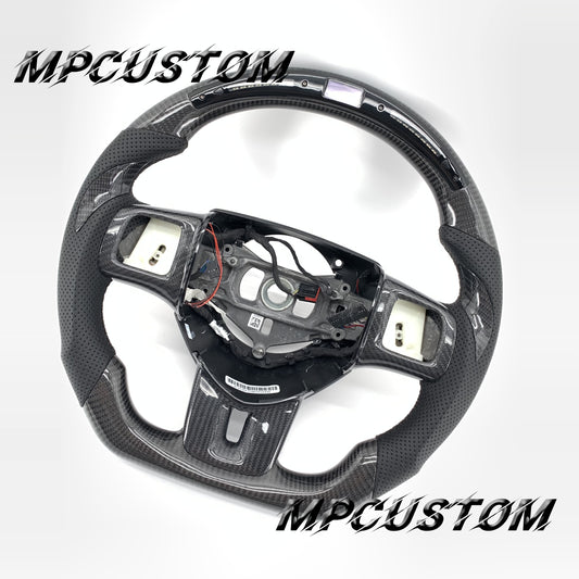 Mpcustom for Dodge 2011-2014 carbon fiber steering wheel gloss