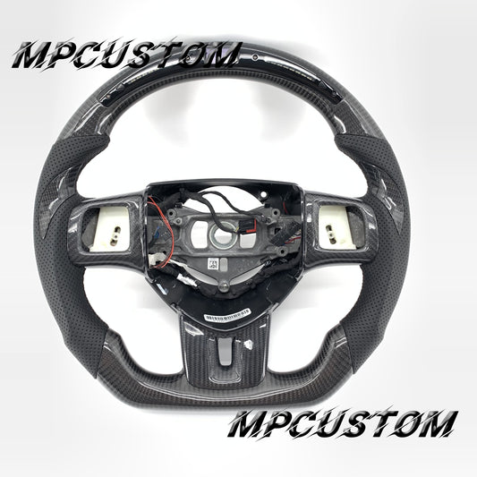 Mpcustom for Dodge 2011-2014 carbon fiber steering wheel round top