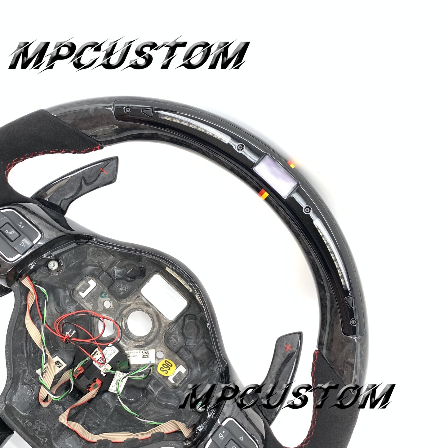 Mpcustom for Volkswagen MK6 R carbon fiber steering wheel round top