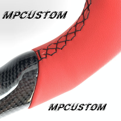 Mpcustom for Toyota Supra 2020 carbon fiber steering wheel red smooth