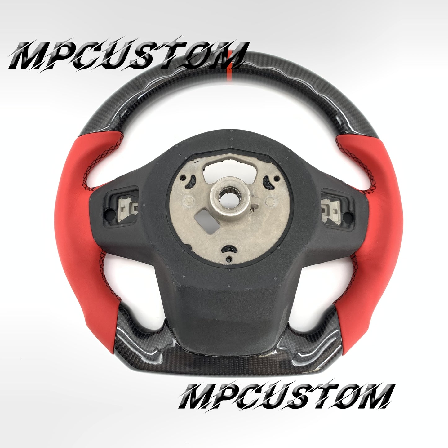 Mpcustom for Toyota Supra 2020 carbon fiber steering wheel red smooth