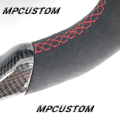 Mpcustom for Infiniti Q60 2016-2018 carbon fiber steering wheel red stripe line