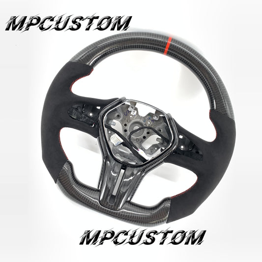 Mpcustom for Infiniti Q60 2016-2018 carbon fiber steering wheel red stripe line
