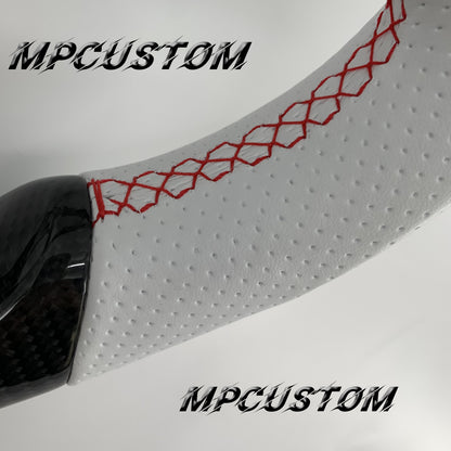 Mpcustom for Subaru 2015-2021 carbon fiber steering wheel flat bottom and led