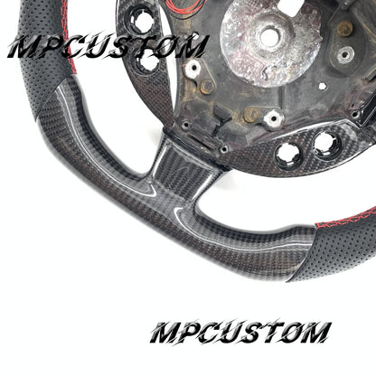 Mpcustom for Maserati GT carbon fiber steering wheel gloss and led