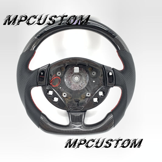 Mpcustom for Maserati GT carbon fiber steering wheel gloss and led