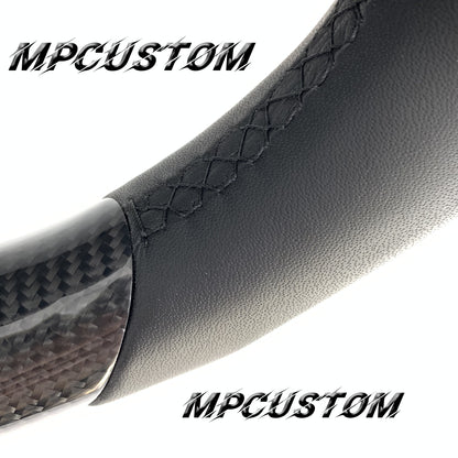 Mpcustom for Tesla model S carbon fiber steering wheel gloss