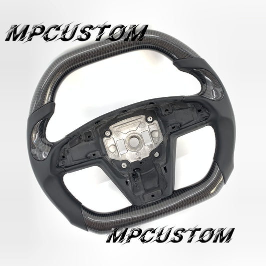 Mpcustom for Tesla model S carbon fiber steering wheel