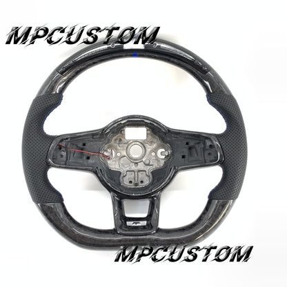 Mpcustom for Volkswagen MK7 2015-2019 carbon fiber steering wheel led