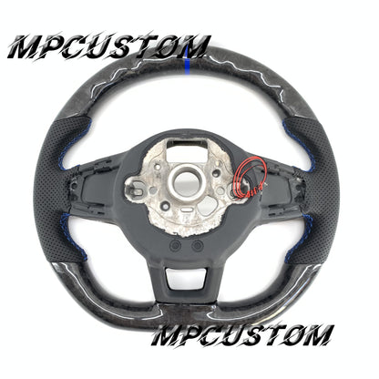 Mpcustom for Volkswagen MK7 2015-2019 carbon fiber steering wheel led and gloss