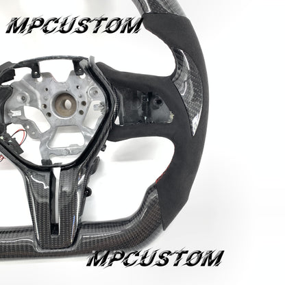 Mpcustom for Infiniti Q60 2016-2018 carbon fiber steering wheel red stitching