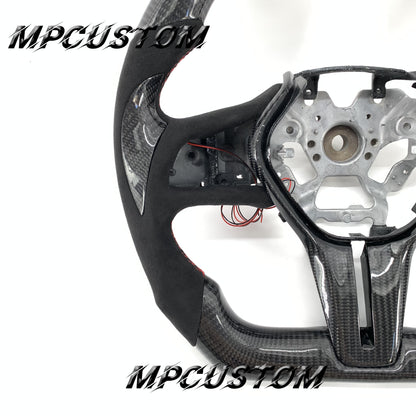 Mpcustom for Infiniti Q60 2016-2018 carbon fiber steering wheel red stitching