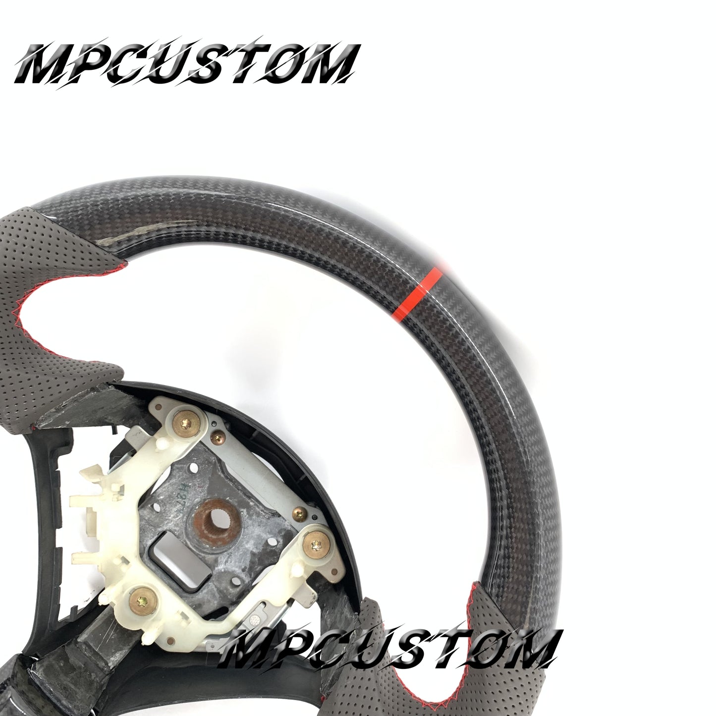Mpcustom for Honda S2000 2000-2009 carbon fiber steering wheel red stripe line