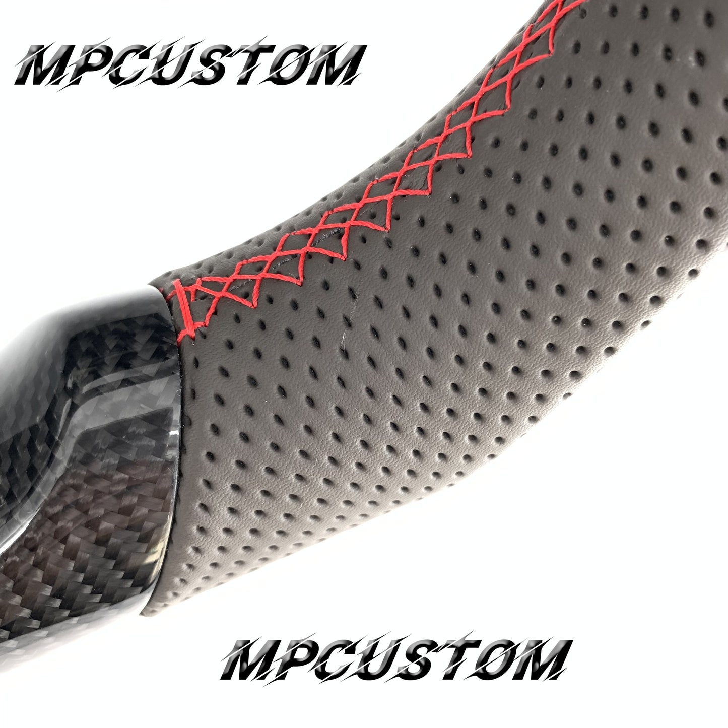 Mpcustom for Honda S2000 2000-2009 carbon fiber steering wheel red stripe line