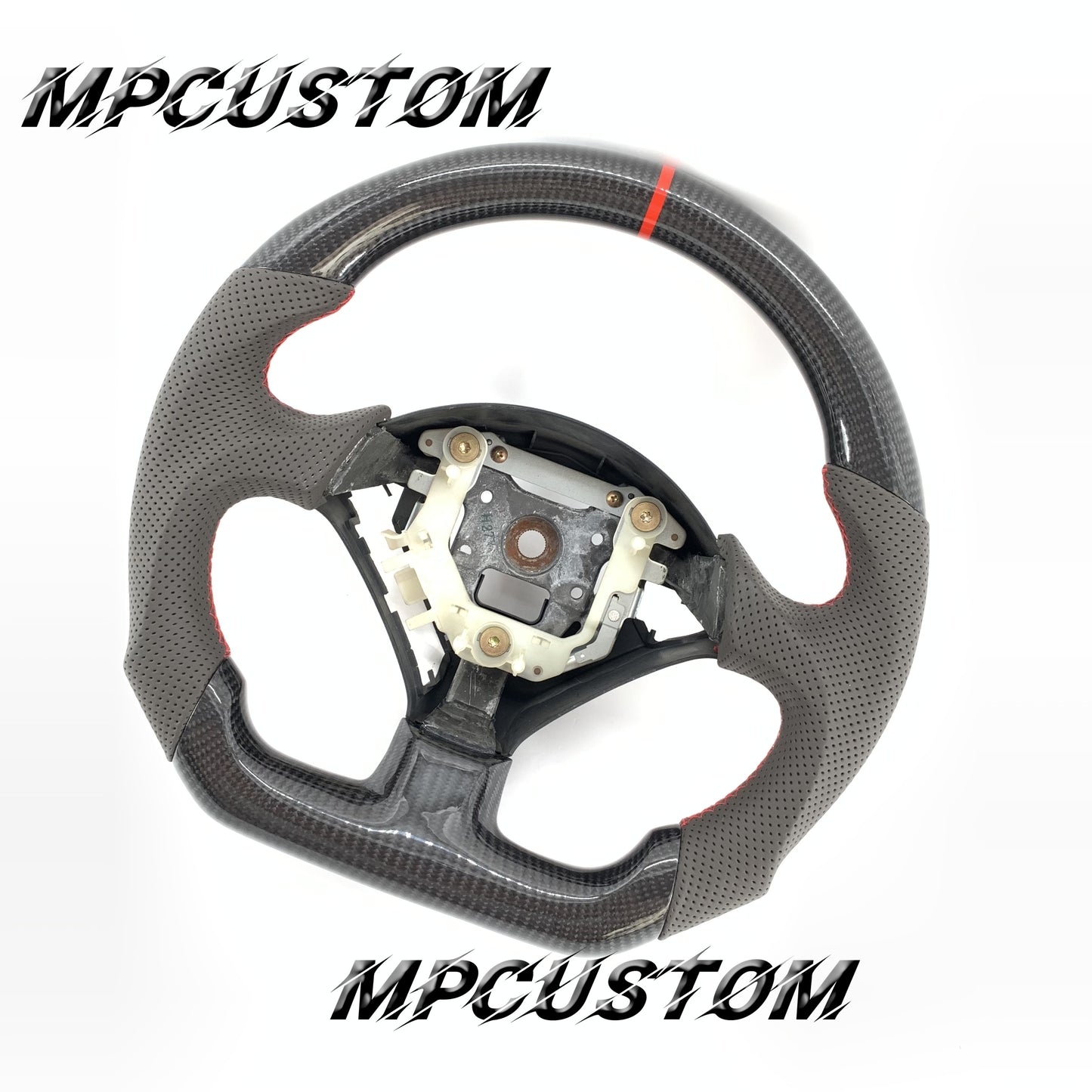Mpcustom for Honda S2000 2000-2009 carbon fiber steering wheel red stripe line