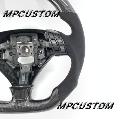 Mpcustom Acura TSX 2004-2008 carbon fiber steering wheel red stitching