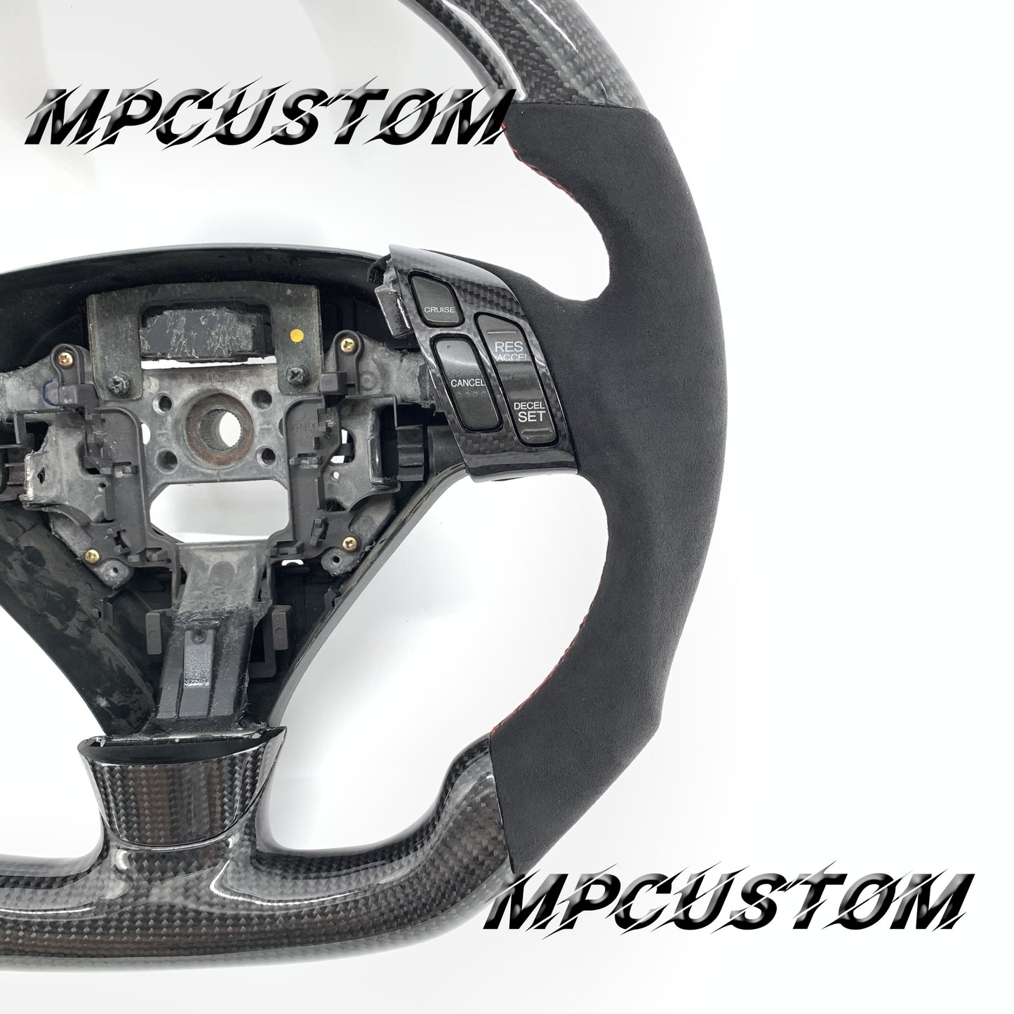 Mpcustom Acura TSX 2004-2008 carbon fiber steering wheel Alcantara