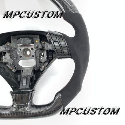 Mpcustom Acura TSX 2004-2008 carbon fiber steering wheel Alcantara