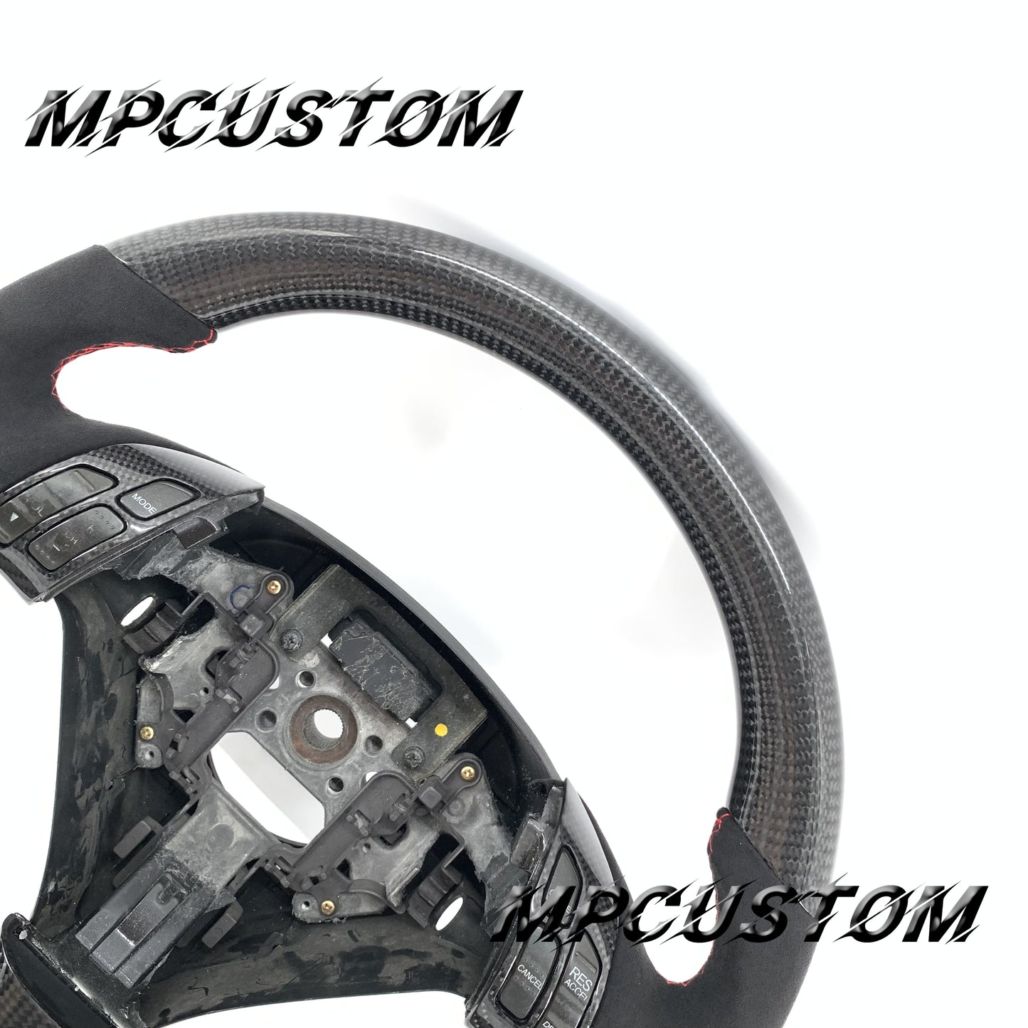 Mpcustom Acura TSX 2004-2008 carbon fiber steering wheel Alcantara