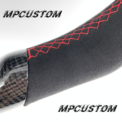 Mpcustom Acura TSX 2004-2008 carbon fiber steering wheel red stitching