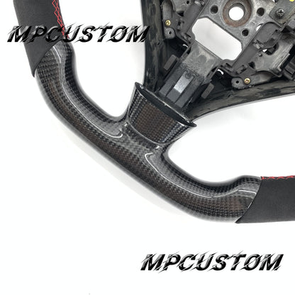 Mpcustom Acura TSX 2004-2008 carbon fiber steering wheel red stitching