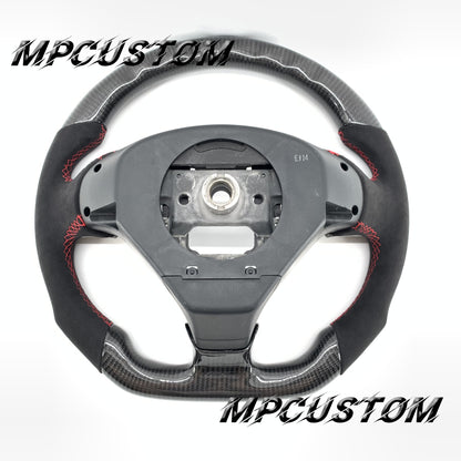 Mpcustom Acura TSX 2004-2008 carbon fiber steering wheel red stitching