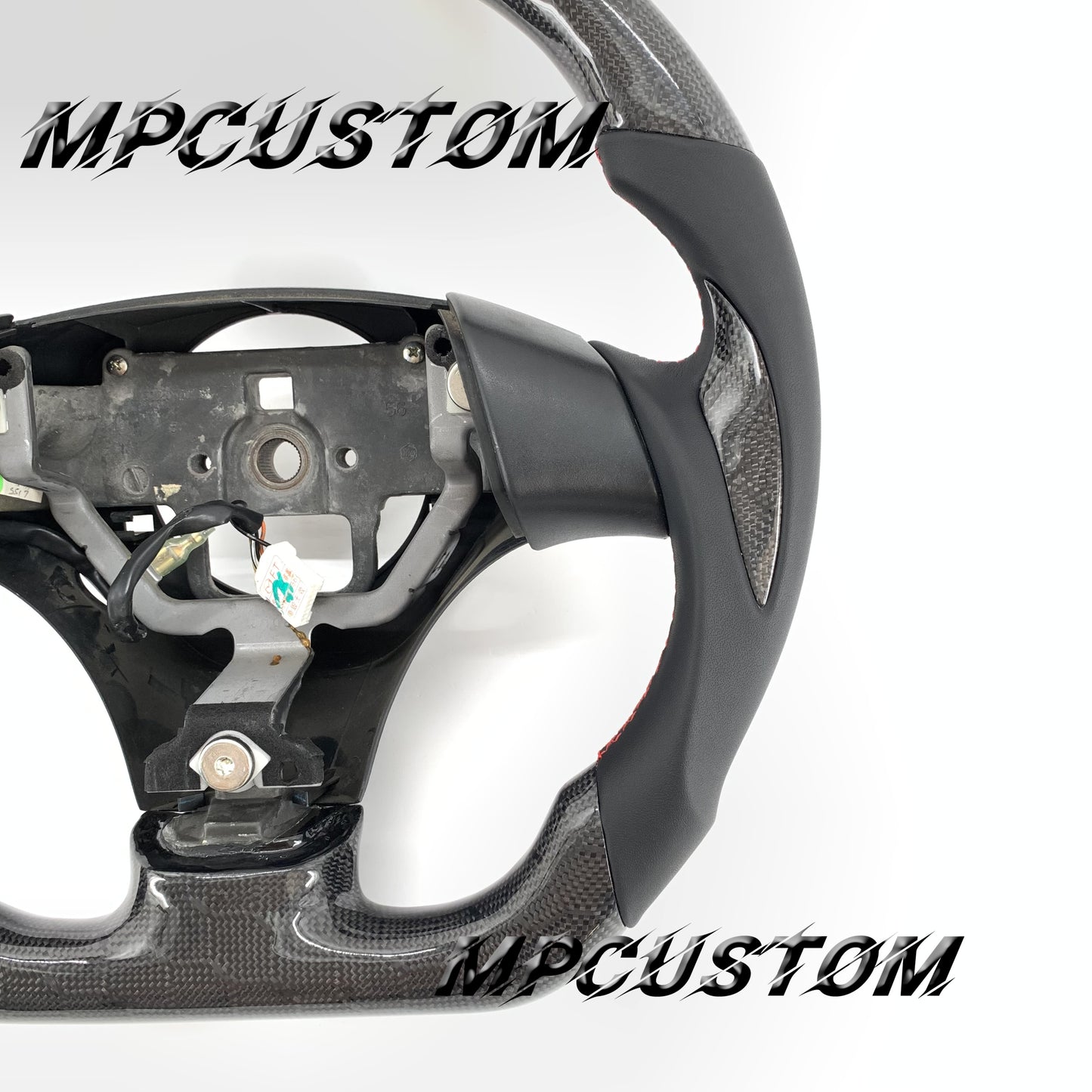Mpcustom for Mazda 2006 carbon fiber steering wheel round top