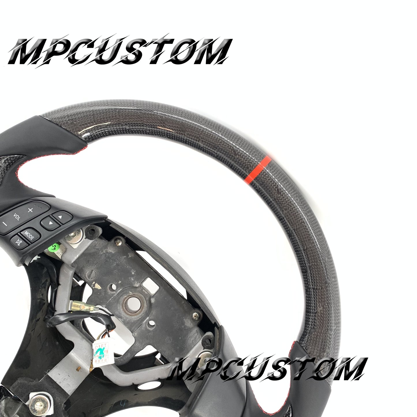 Mpcustom for Mazda 2006 carbon fiber steering wheel round top