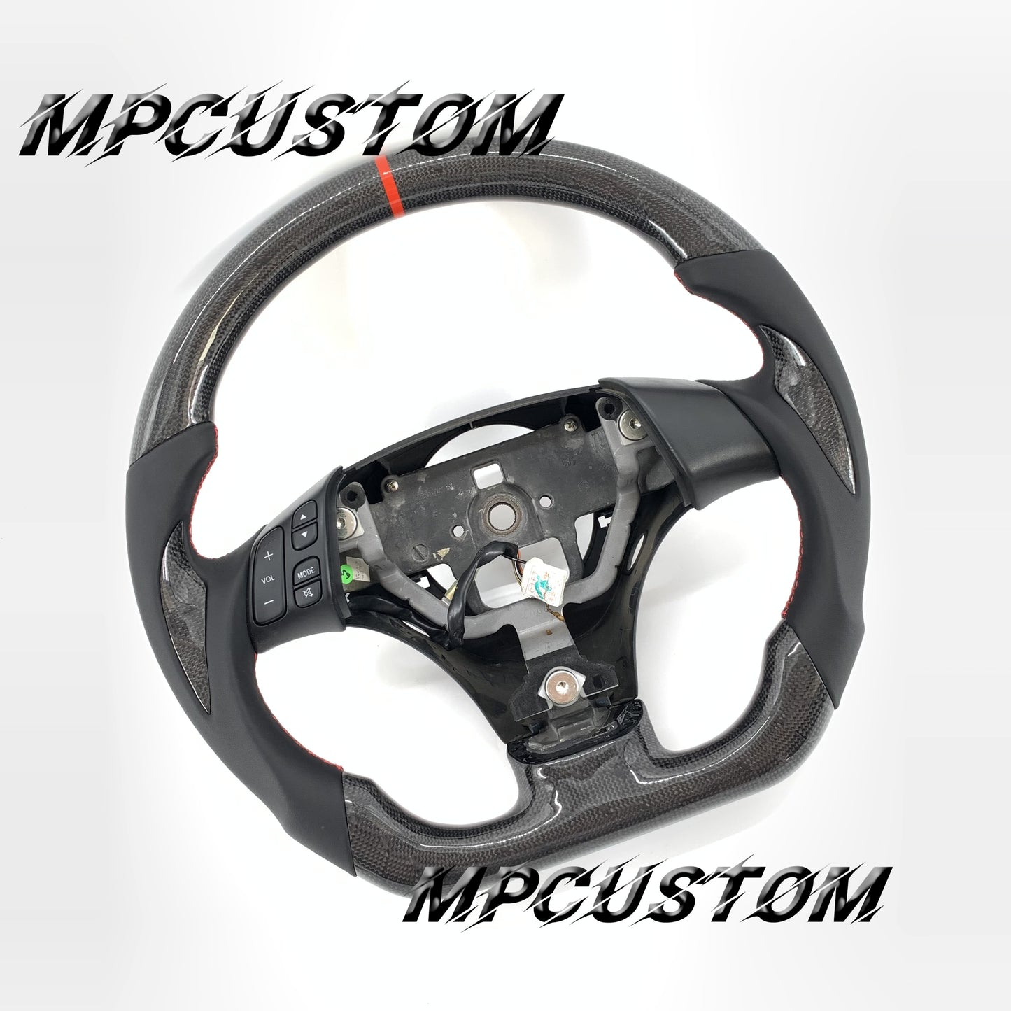 Mpcustom for Mazda 2006 carbon fiber steering wheel gloss