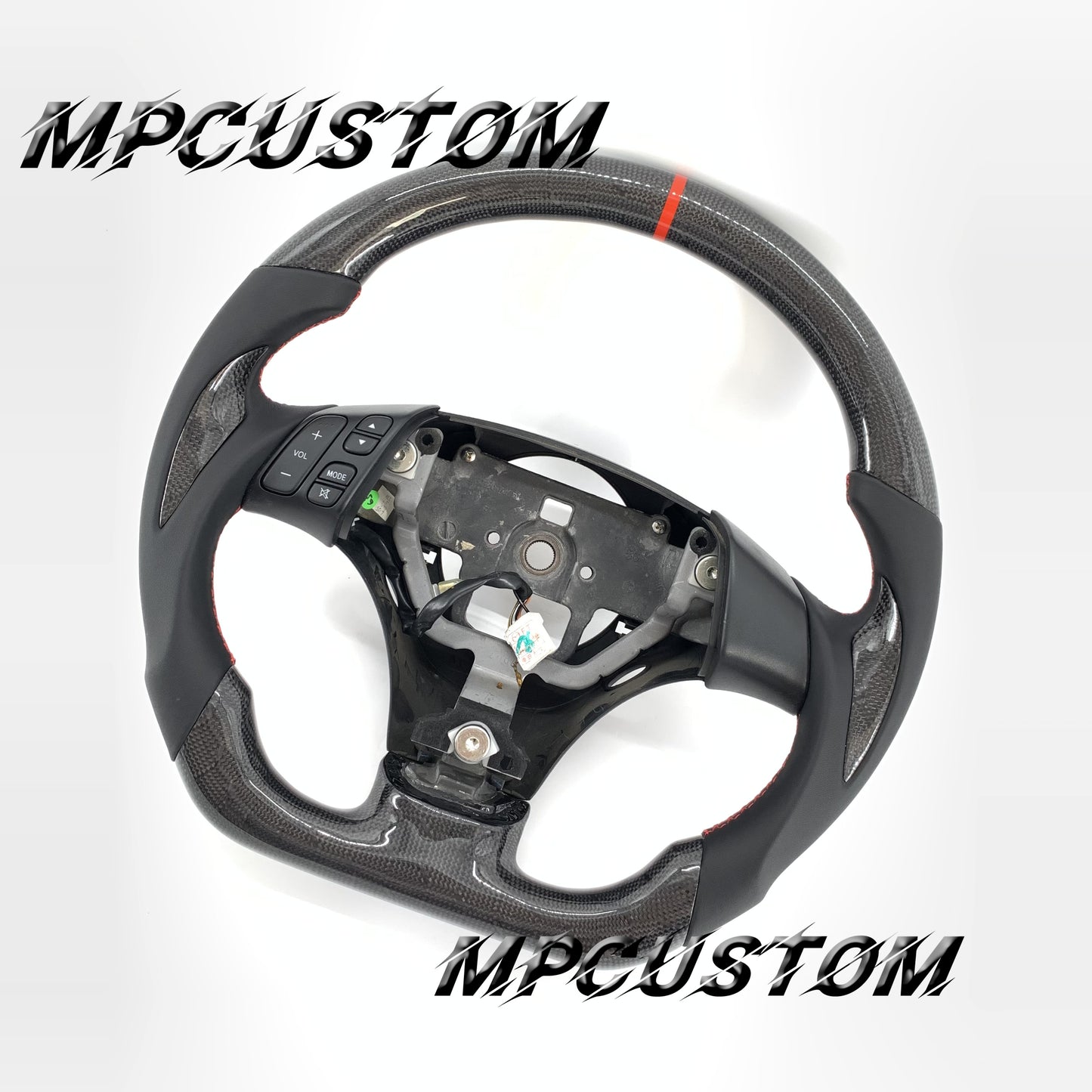 Mpcustom for Mazda 2006 carbon fiber steering wheel round top