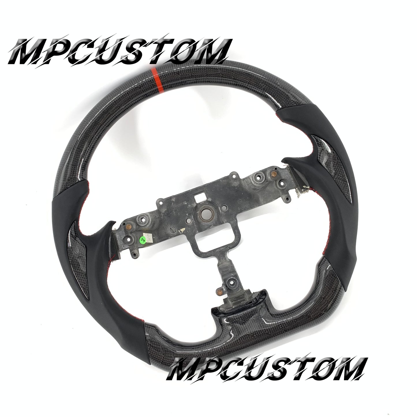 Mpcustom for Mazda 2006 carbon fiber steering wheel flat bottom