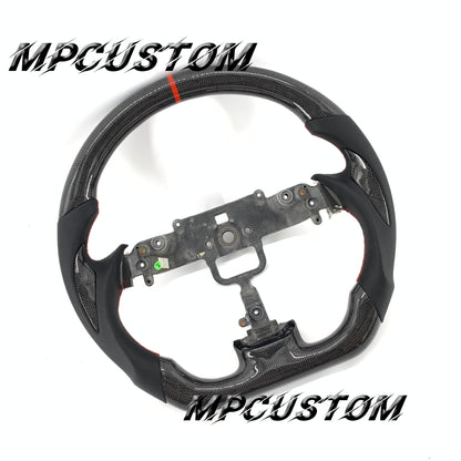 Mpcustom for Mazda 2006 carbon fiber steering wheel flat bottom