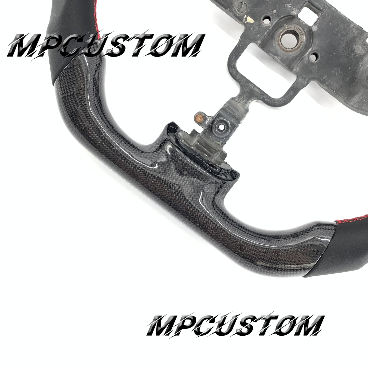 Mpcustom for Mazda 2006 carbon fiber steering wheel flat bottom