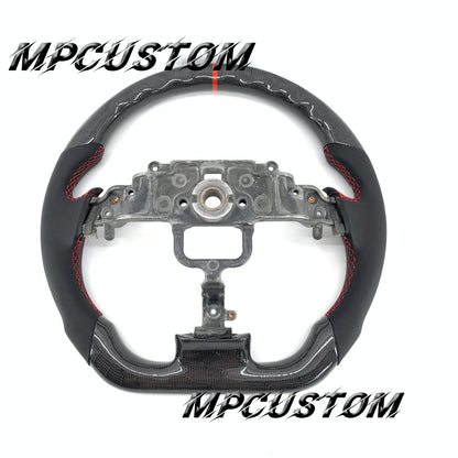 Mpcustom for Mazda 2006 carbon fiber steering wheel flat bottom