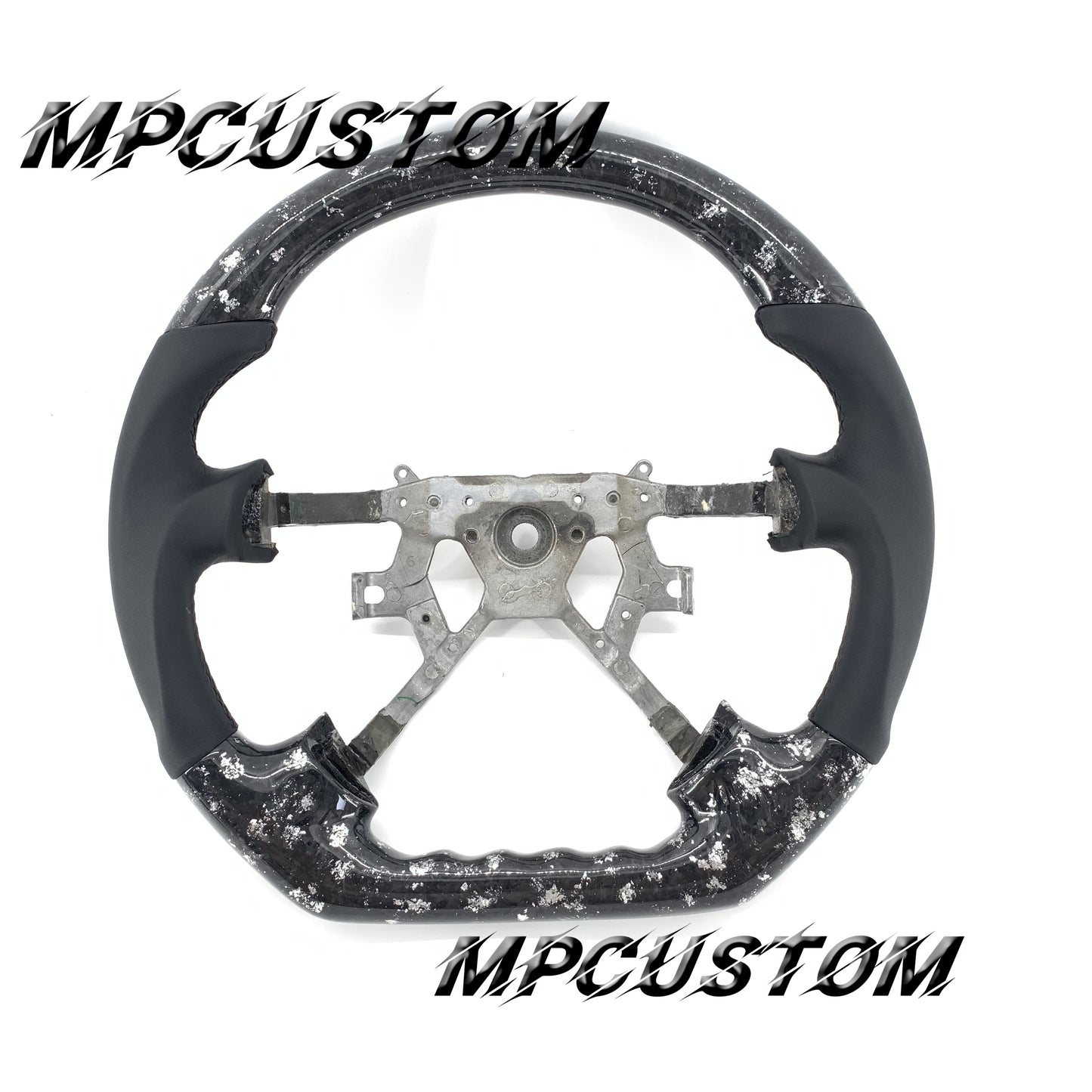Mpcustom for Nissan Y61 carbon fiber steering wheel smooth and flat bottom