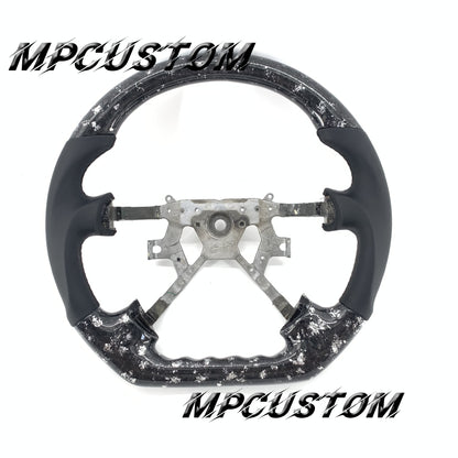 Mpcustom for Nissan Y61 carbon fiber steering wheel smooth and flat bottom
