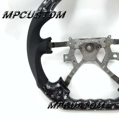 Mpcustom for Nissan Y61 carbon fiber steering wheel smooth and flat bottom