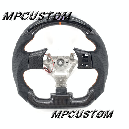 Mpcustom for Nissan 350z 2002-2009 carbon fiber steering wheel gloss and led