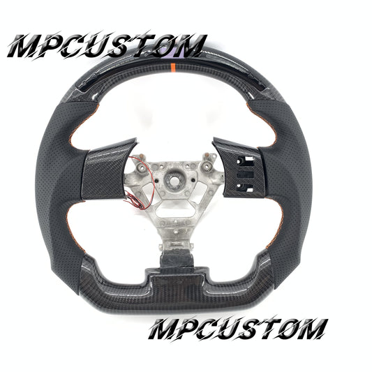 Mpcustom for Nissan 350z 2002-2009 carbon fiber steering wheel gloss and led