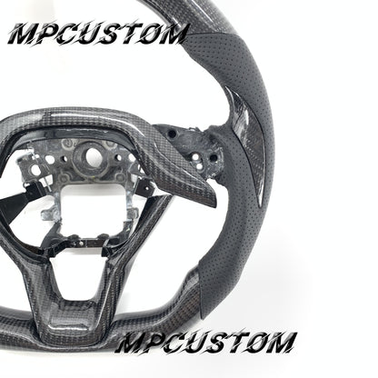 Mpcustom for Honda 10th gen Accord 2018-2022 carbon fiber steering wheel gloss and round top