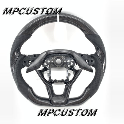 Mpcustom for Honda 10th gen Accord 2018-2022 carbon fiber steering wheel gloss and round top